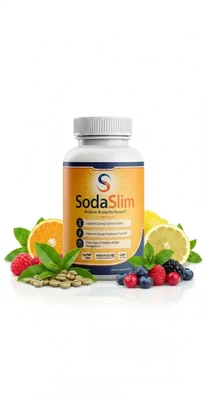 SodaSlim bottle photographed upright in a plain neutral setting